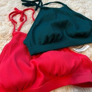 Old Navy Size Medium Halter Bikini Tops w/tags